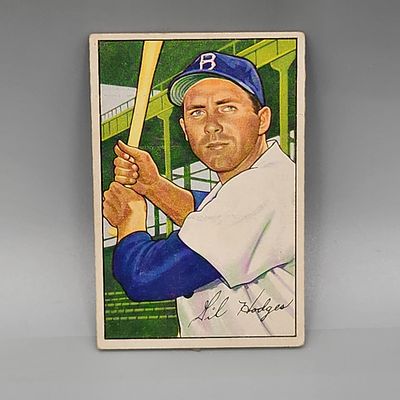 1952 Bowman Gil Hodges #80 HOF