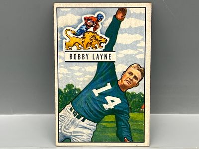 1951 Bowman Bobby Layne #102