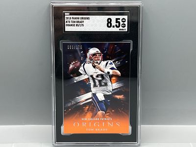 2018 Panini Origins Tom Brady Orange #85/175 SGC NM-MT+ 8.5