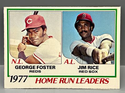 1978 O-Pee-Chee Home Run Leaders George Foster/Jim Rice #2