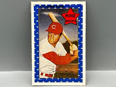 1971 Kellogg's 3-D Super Stars Pete Rose Hand Cut Box Card