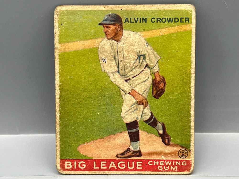 1933 Goudey Alvin Crowder #95