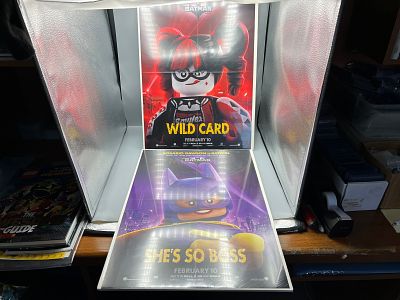 2016 The Lego Batman Movie Harley Quinn & Batgirl Folded Posters - Wrapped on foam board