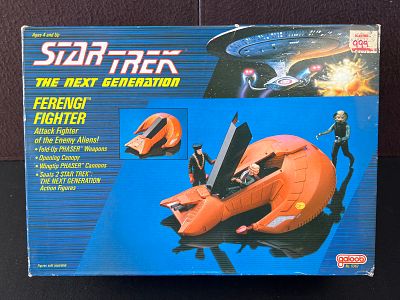 1989 Galoob Star Trek TNG Ferengi Fighter With Original Box