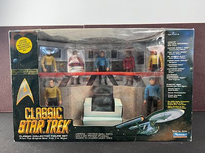 1993 Playmates Classic Star Trek Action Figure Set In Original Box