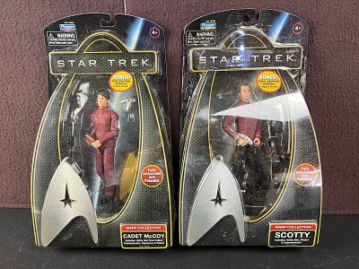 2009 Playmates Star Trek Warp Collection Action Figures - Scotty & McCoy