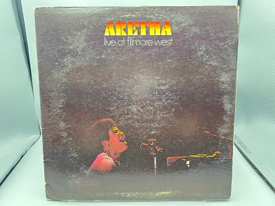 1971 Aretha Franklin Live At Fillmore West Vinyl Album - SD 7205 - Seam Splitting - Records are 