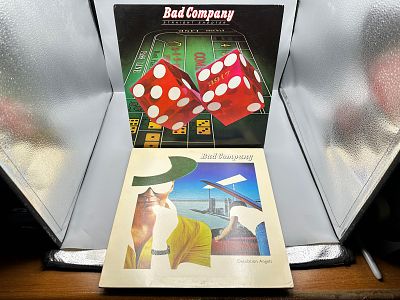 Bad Company (2 LP Lot): Straight Shooters (1975); and Desolation Angels (1979), gatefold - 