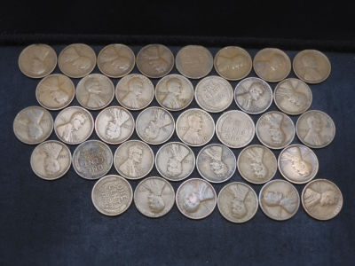 36 - 1916, 1917 & 1919 D & S Lincoln Wheat Cents