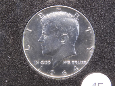 1964-D Kennedy Half, MS-65 Gem, 90% Silver