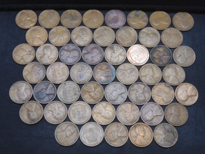 (50) 1918-P Lincoln Wheat Cents