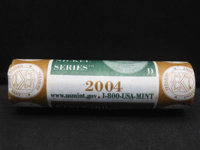 Roll Of 40 Brilliant Uncirculated 2004-D Westward Journey Jefferson Nickels In Original Gov't 