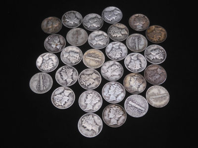 30- Mercury Dimes