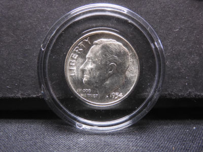 1954-S Roosevelt 10c. BU+ 90% Silver