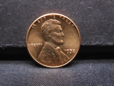 1958 Lincoln Wheat Cent. RED BU