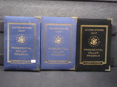 PRESIDENTIAL DOLLAR SET ANDREW JACKSON P & D ANACS MS67 - S PROOF 69 DCAM