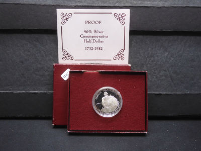 1982-S Washington 90% Silver Commemorative Half Dollar