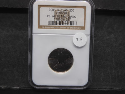 2003-S NGC PF 69 Ultra Cameo - Missouri Quarter