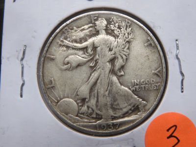 1937 Walking Liberty Half
