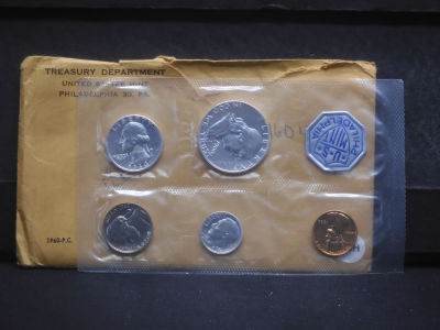 1960 (Lg. Date) Proof Set - includes Three 90% Silver coins