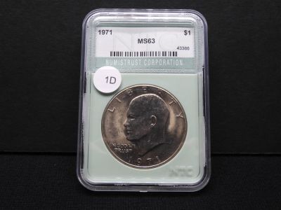 1971 Eisenhower Dollar NTC MS63. 1971 Eisenhower Dollar NTC MS63 Condition: You will receive 