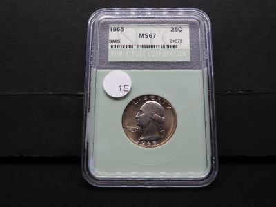 1965 Washington Quarter NTC MS67. 1965 Washington Quarter NTC MS67 Condition: You will receive 