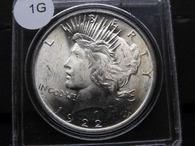 1922 Peace Dollar Uncirculated Condition: You will receive a Tracking Number from STAMPS.COM 