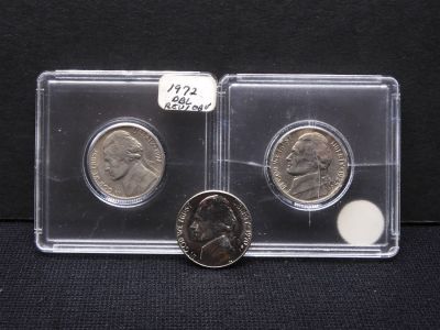 (3) Jefferson Nickels 1970-S, 1985-D, 1972. (3) Jefferson Nickels 1970-S, 1985-D, 1972 