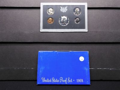 1969 US Proof Set Condition: You will receive a Tracking Number from STAMPS.COM once we print 