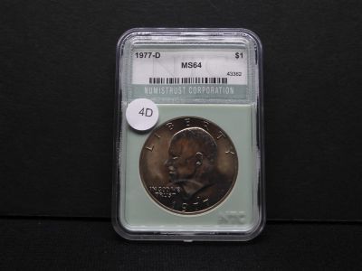 1977-D Eisenhower Dollar NTC MS 64. 1977-D Eisenhower Dollar NTC MS 64 Condition: You will 