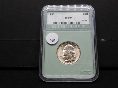 1950 Washington Quarter NTC MS64. 1950 Washington Quarter NTC MS64 Condition: You will receive 