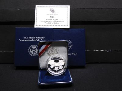 2011-P Medal of Honor Proof Silver Dollar Condition: You will receive a Tracking Number from 
