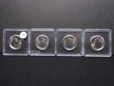 (4) Washington Quarters (2) 1999 Pennsylvania, 1999 New Jersey, 1977-D. (4) Washington 
