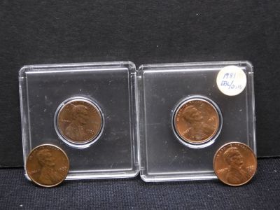 (4) Lincoln Memorial Cents 1980, 1983-D, 1981, 1983. (4) Lincoln Memorial Cents 1980, 1983-D 