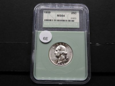 1959 Washington Quarter NTC MS64. 1959 Washington Quarter NTC MS64 Condition: You will receive 