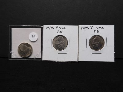 (3) Jefferson Nickels 2001, 1996, 1999. ALL FULL STEPS. (3) Jefferson Nickels 2001, 1996 