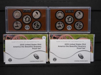 2-2015 US Mint America The Beautiful Quarters Proof Set