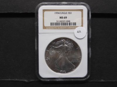 1994 American Silver Eagle 1oz. Fine Silver MS 69 NGC