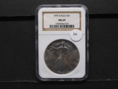 1995 American Silver Eagle 1oz. Fine Silver MS 69 NGC