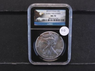 2014 American Silver Eagle Early Releases MS70 NGC