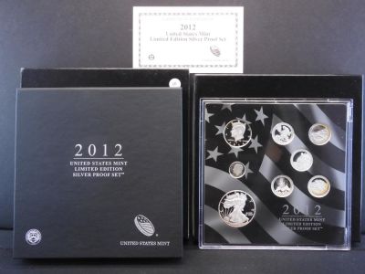 2012-S US Mint Limited Edition Silver Proof Set, West Point ASE &amp; 7- S Mint 90% Silver coins