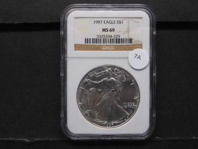 1997 American Silver Eagle 1oz. Fine Silver MS 69 NGC