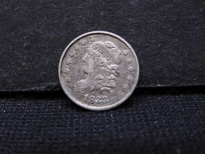 1833 Capped Bust Half Dime - VF/XF Condition: You will receive a Tracking Number from 