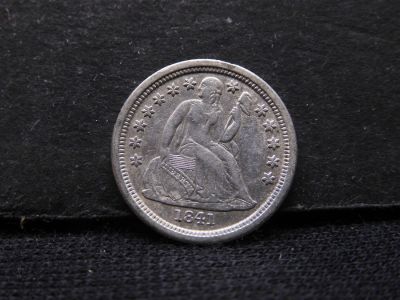 1841-O Seated Liberty Dime - Great Detail - XF Condition: You will receive a Tracking Number 