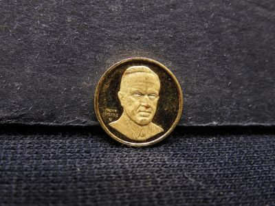 GOLD - 27 Grains 24KT Solid Gold Mini Commemorative Coin Condition: You will receive a Tracking 
