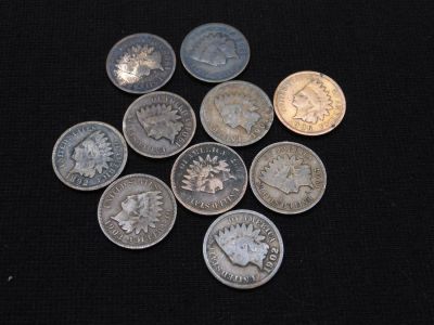 Lot of Indian Head Cents - 10 Coins Condition: You will receive a Tracking Number from 