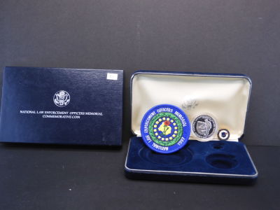 1997-P US Mint National Law Enforcement Officers Memorial Silver Coin - OGP Condition YES WE 