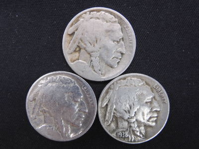 1918-S, 1925-S, 1938-D Buffalo Nickels Condition YES WE SHIP ALL COINS. Pricing depends on 
