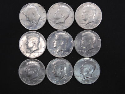 9 Assorted Clad Kennedy Half Dollars Condition YES WE SHIP ALL COINS. Pricing depends on 
