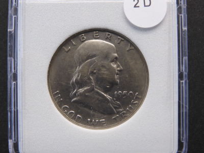 1950-D Franklin Half Condition YES WE SHIP ALL COINS. Pricing depends on destination, we will 